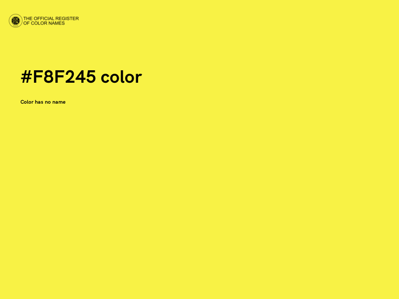 #F8F245 color image