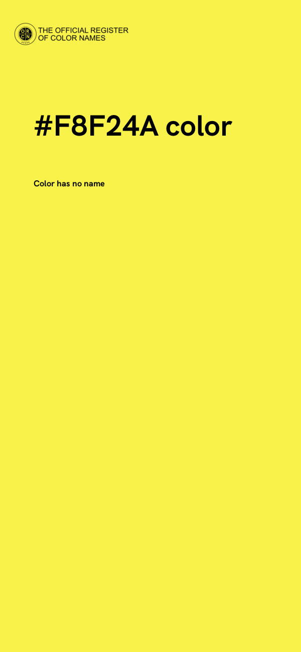 #F8F24A color image