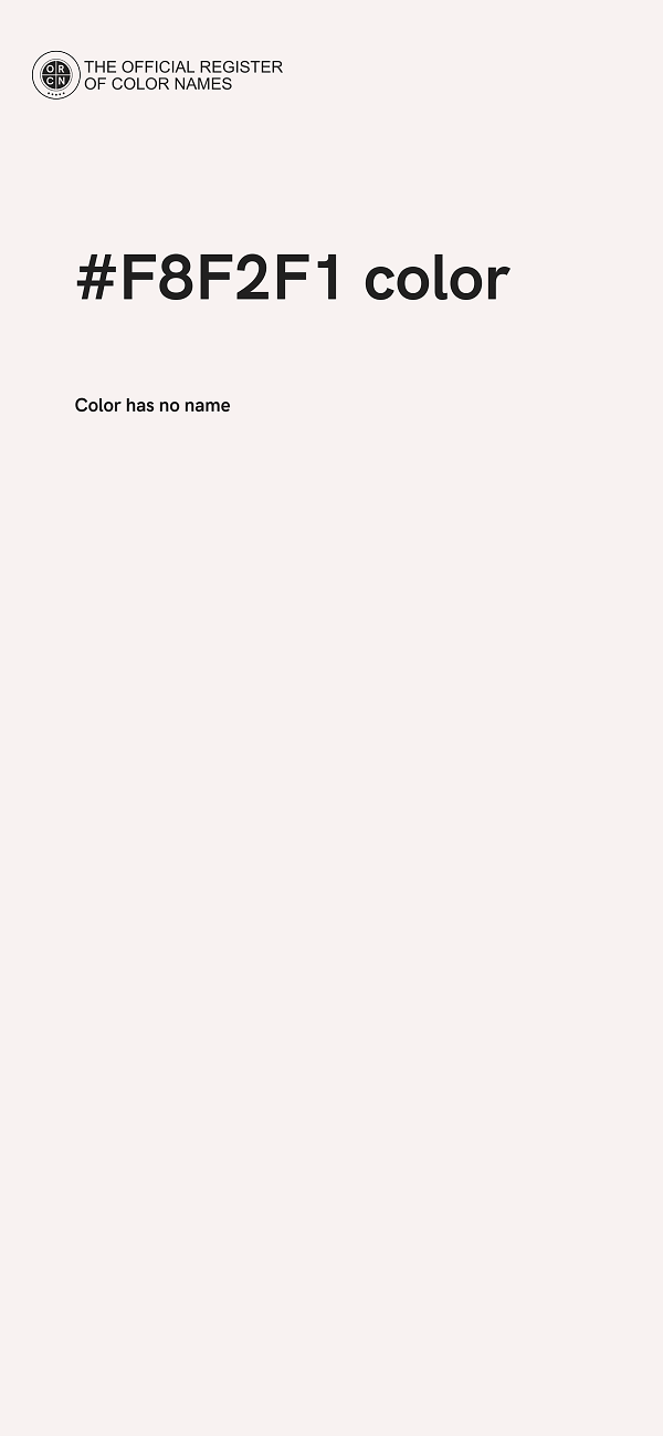 #F8F2F1 color image