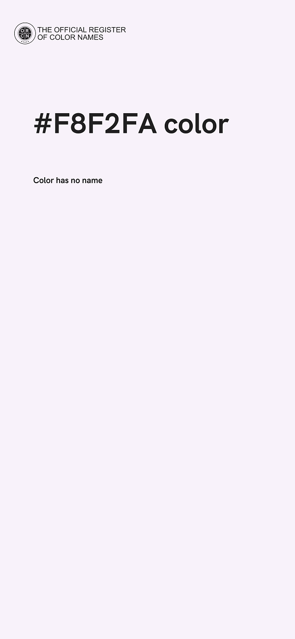 #F8F2FA color image