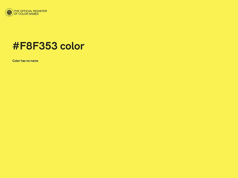 #F8F353 color image