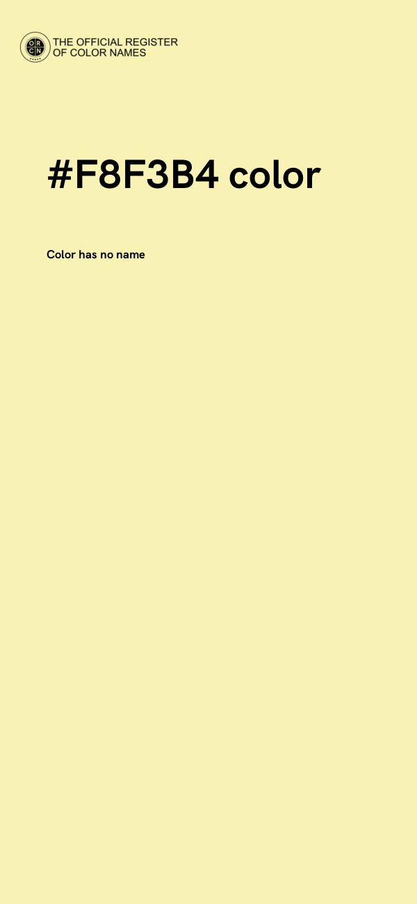 #F8F3B4 color image