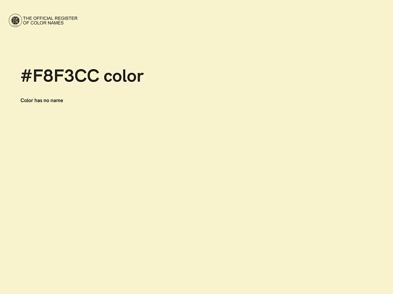 #F8F3CC color image