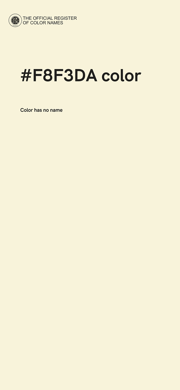 #F8F3DA color image