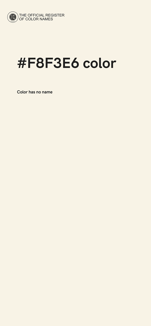 #F8F3E6 color image