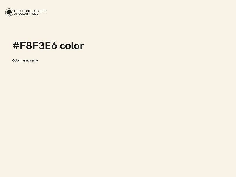 #F8F3E6 color image