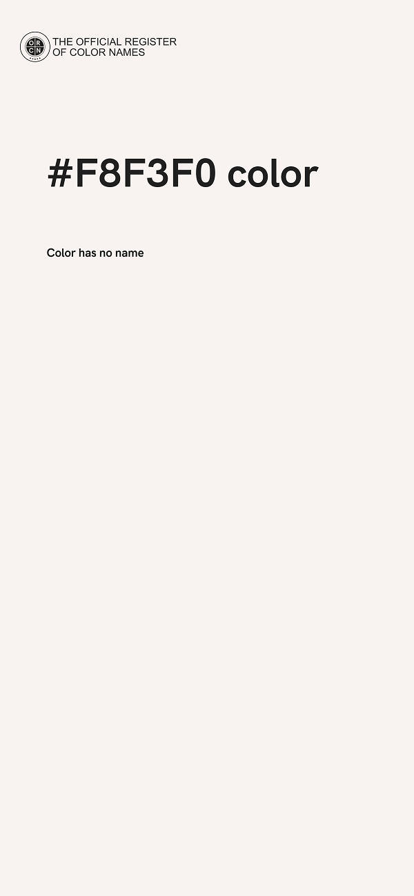 #F8F3F0 color image