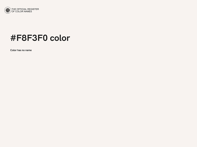 #F8F3F0 color image