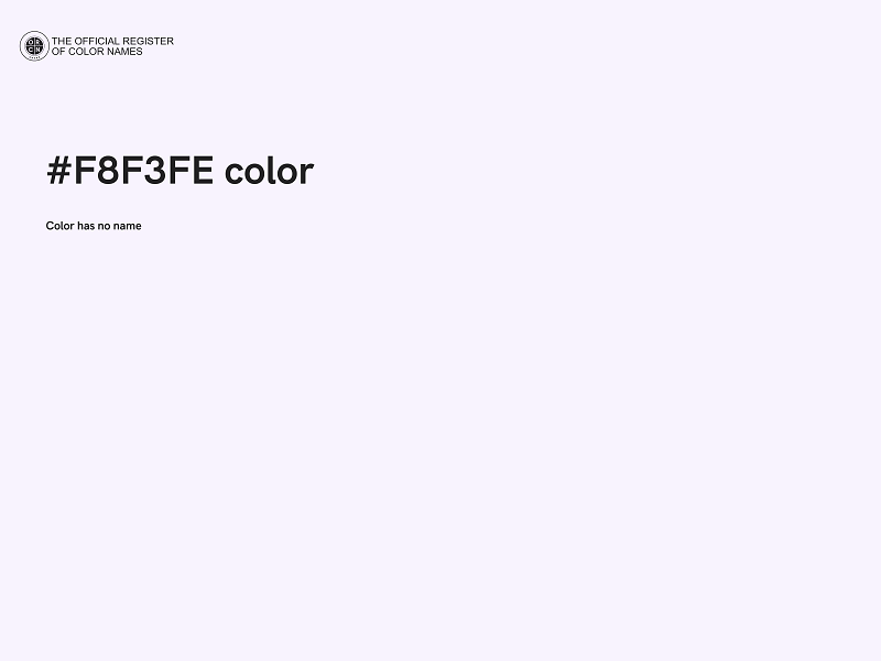 #F8F3FE color image