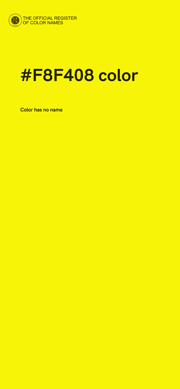 #F8F408 color image