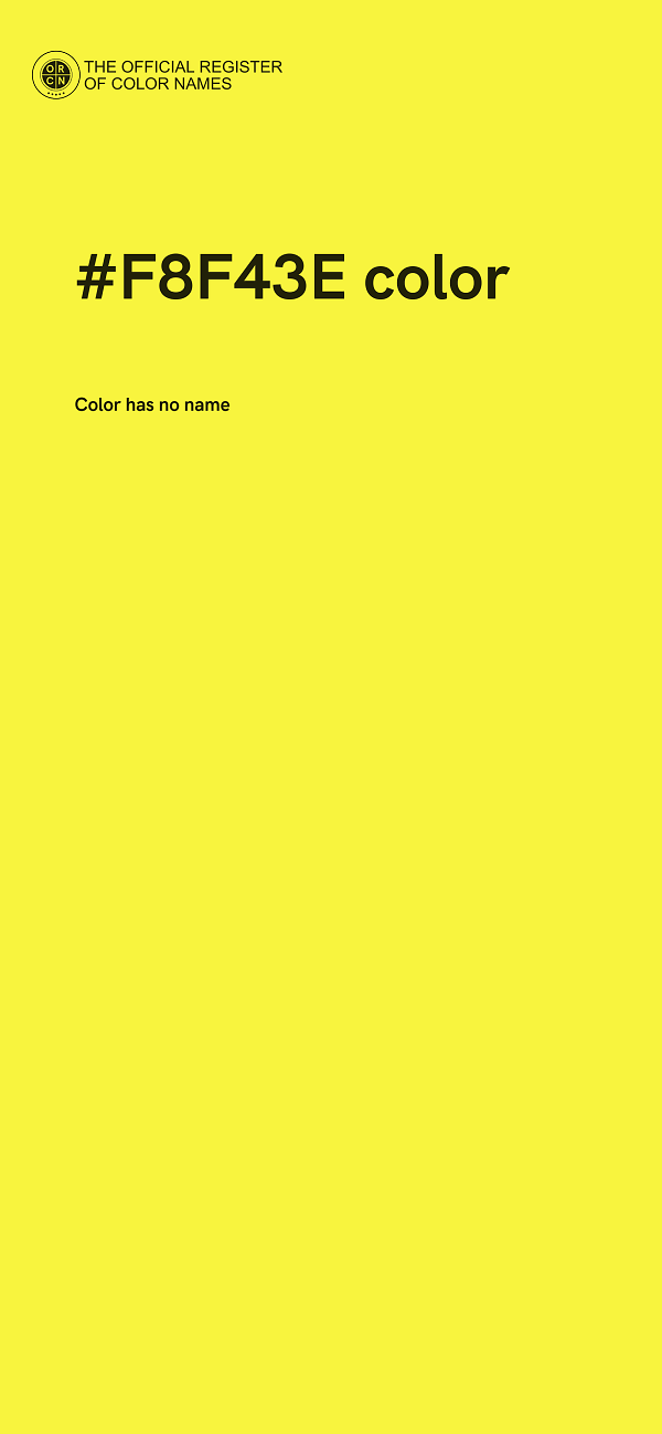 #F8F43E color image