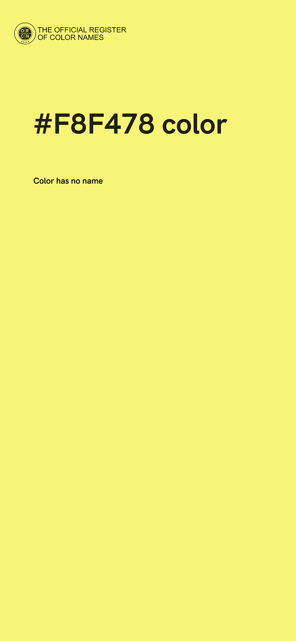 #F8F478 color image