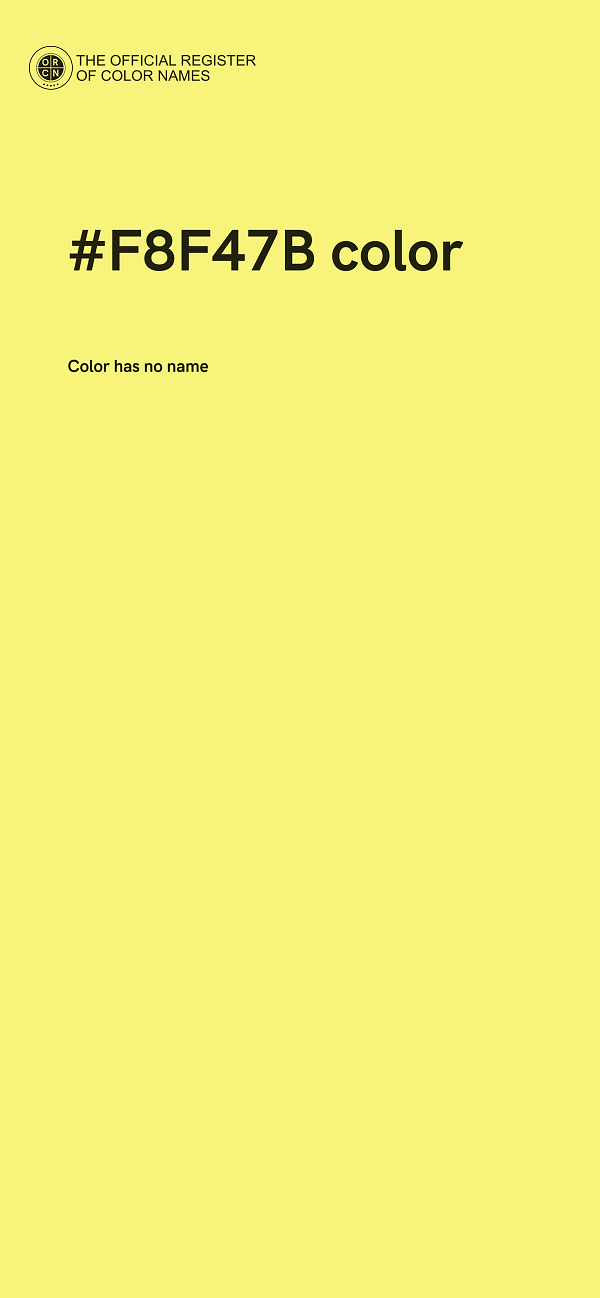 #F8F47B color image