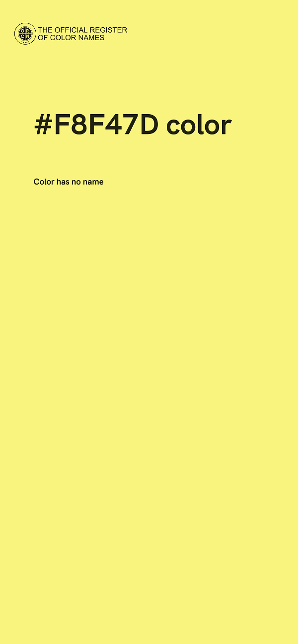 #F8F47D color image