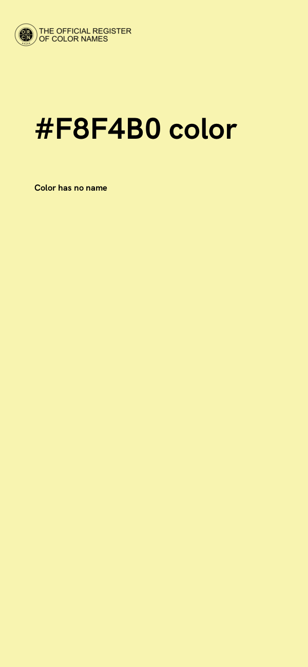 #F8F4B0 color image
