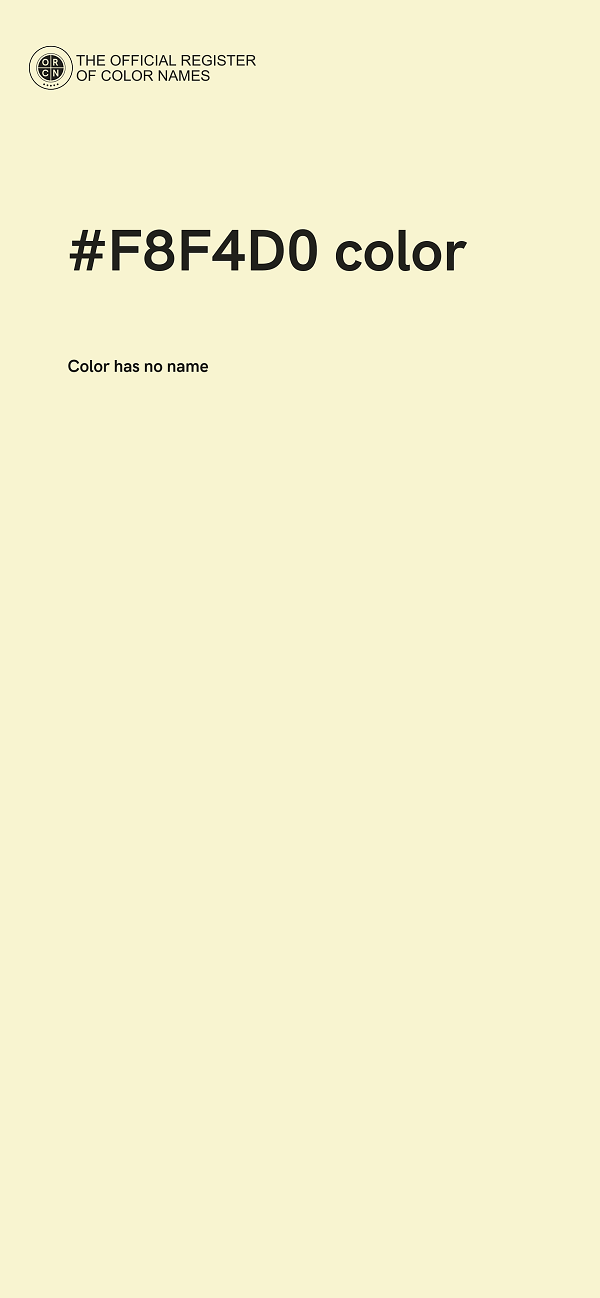 #F8F4D0 color image