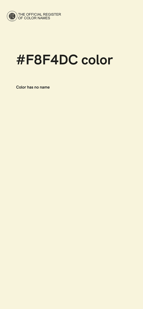 #F8F4DC color image