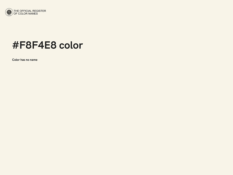 #F8F4E8 color image