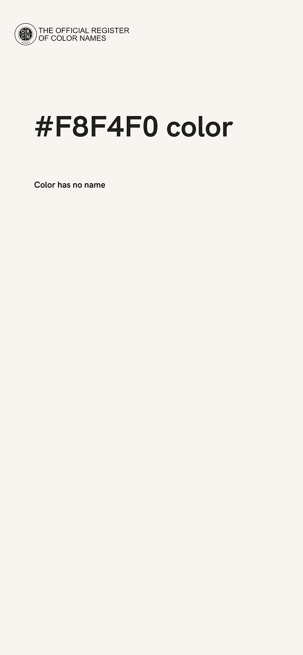 #F8F4F0 color image