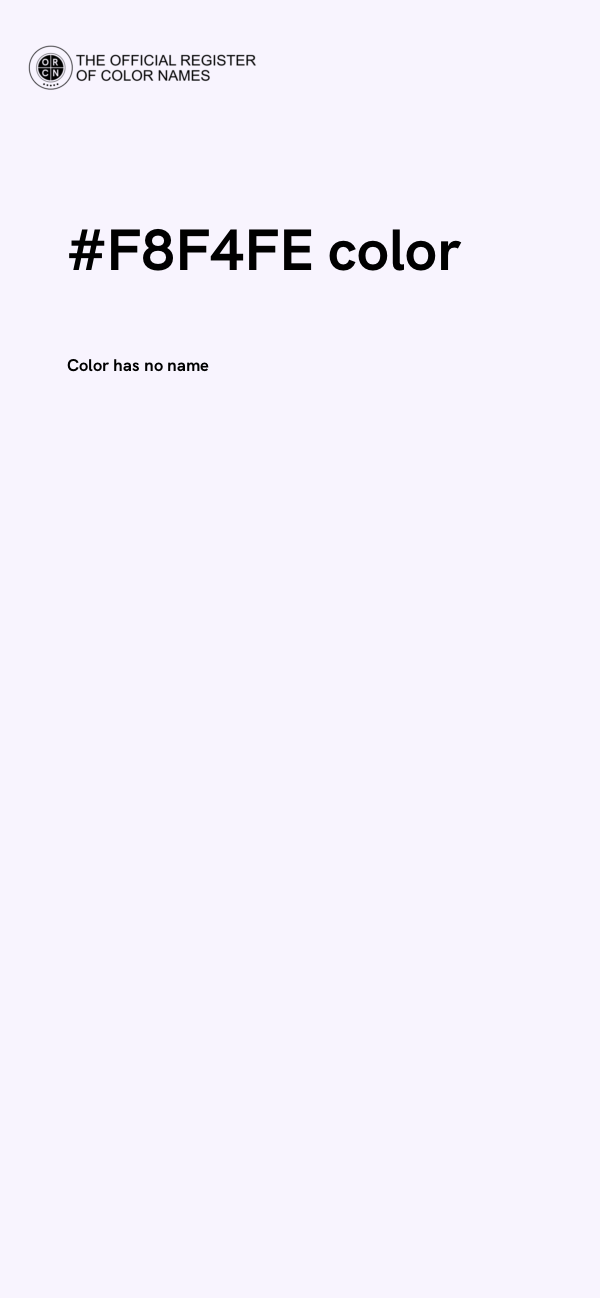 #F8F4FE color image