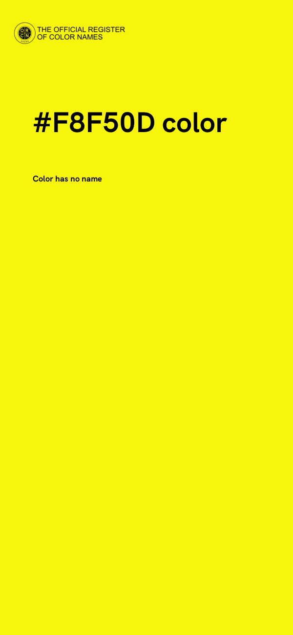 #F8F50D color image