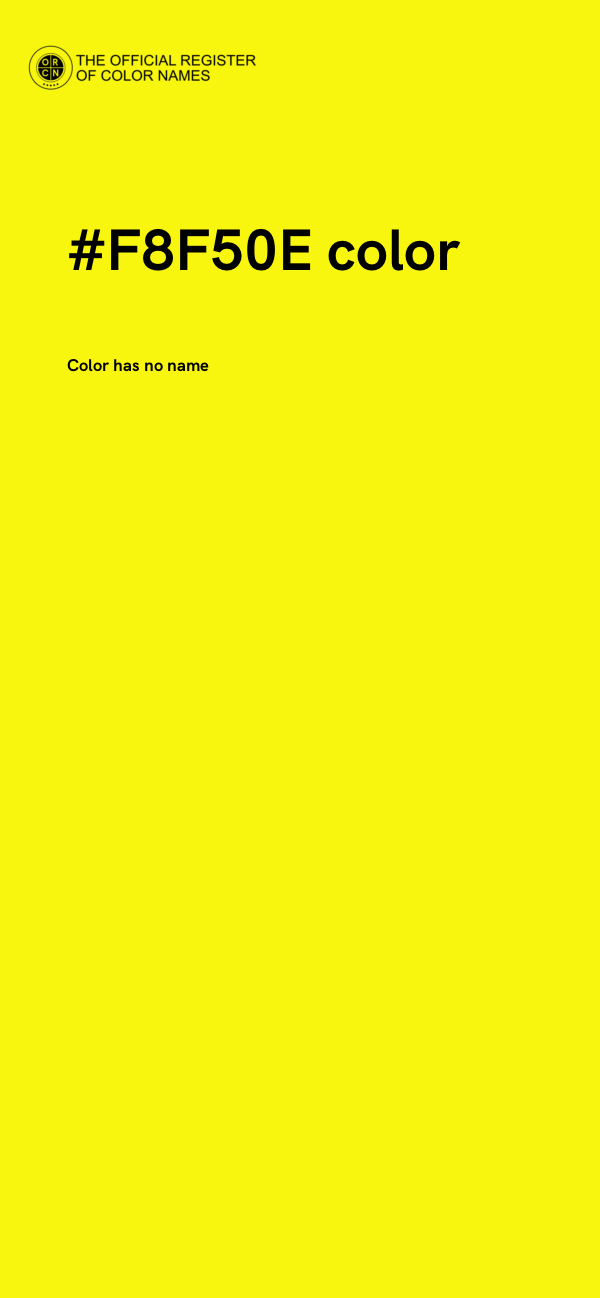 #F8F50E color image