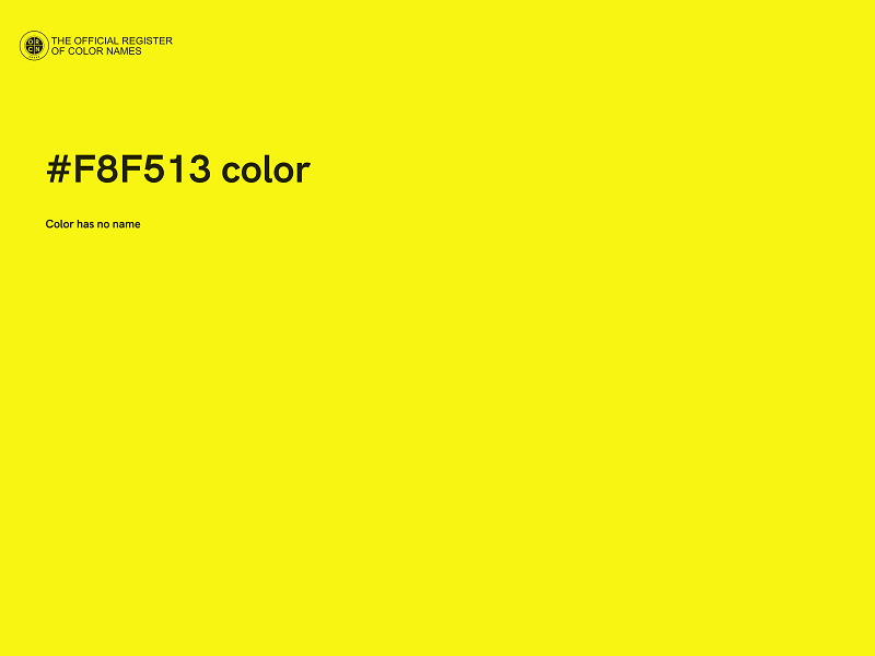 #F8F513 color image