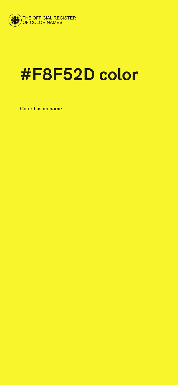 #F8F52D color image
