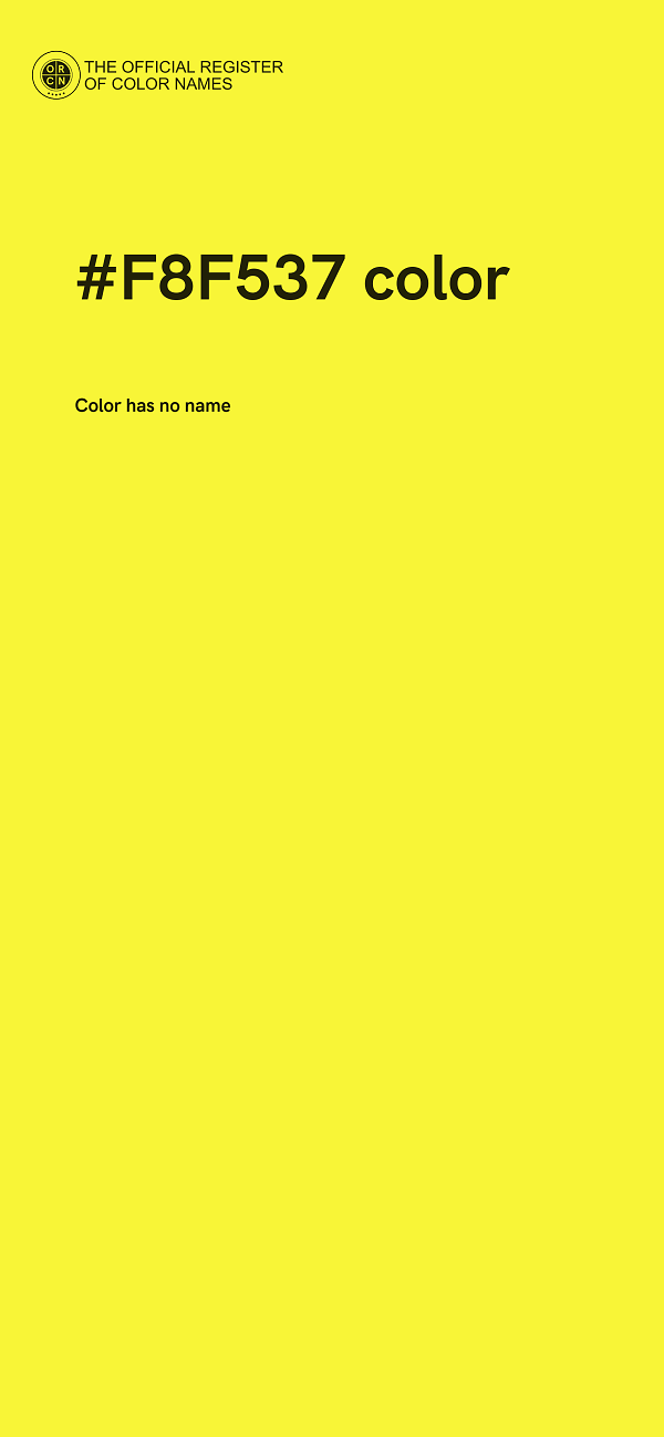 #F8F537 color image
