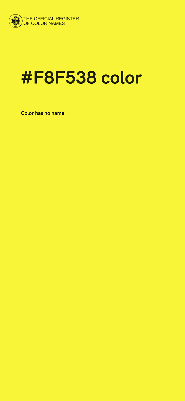 #F8F538 color image