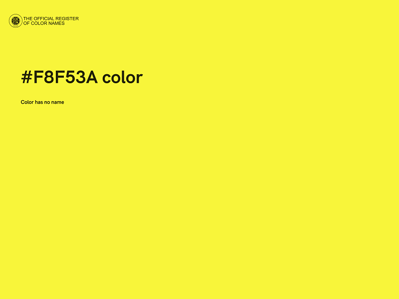 #F8F53A color image