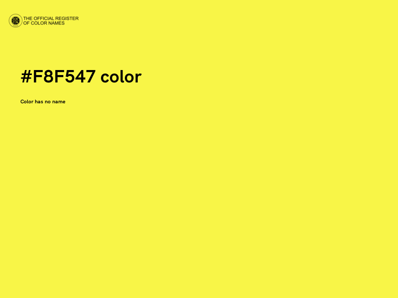 #F8F547 color image