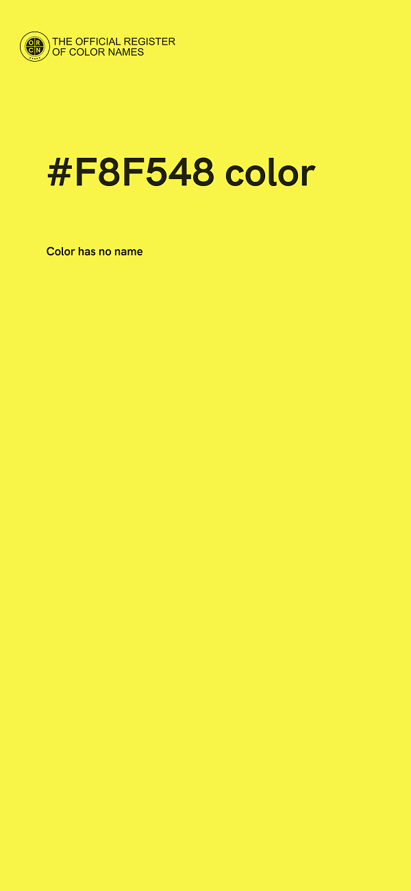 #F8F548 color image