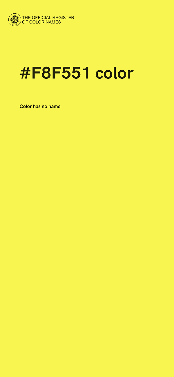 #F8F551 color image