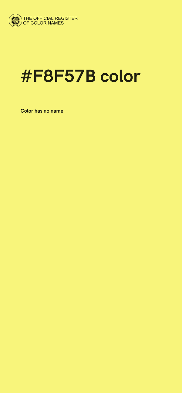 #F8F57B color image
