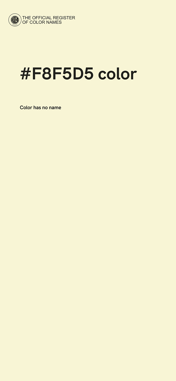 #F8F5D5 color image