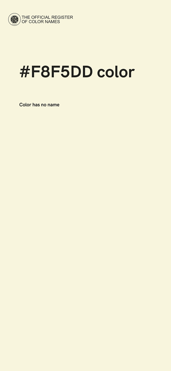 #F8F5DD color image