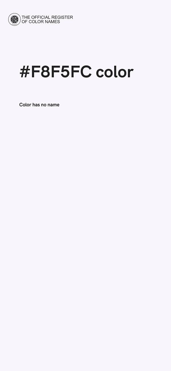 #F8F5FC color image