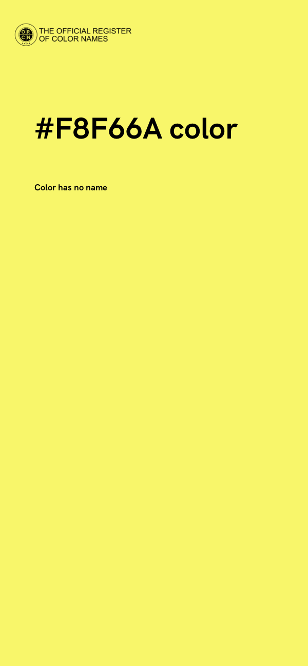#F8F66A color image