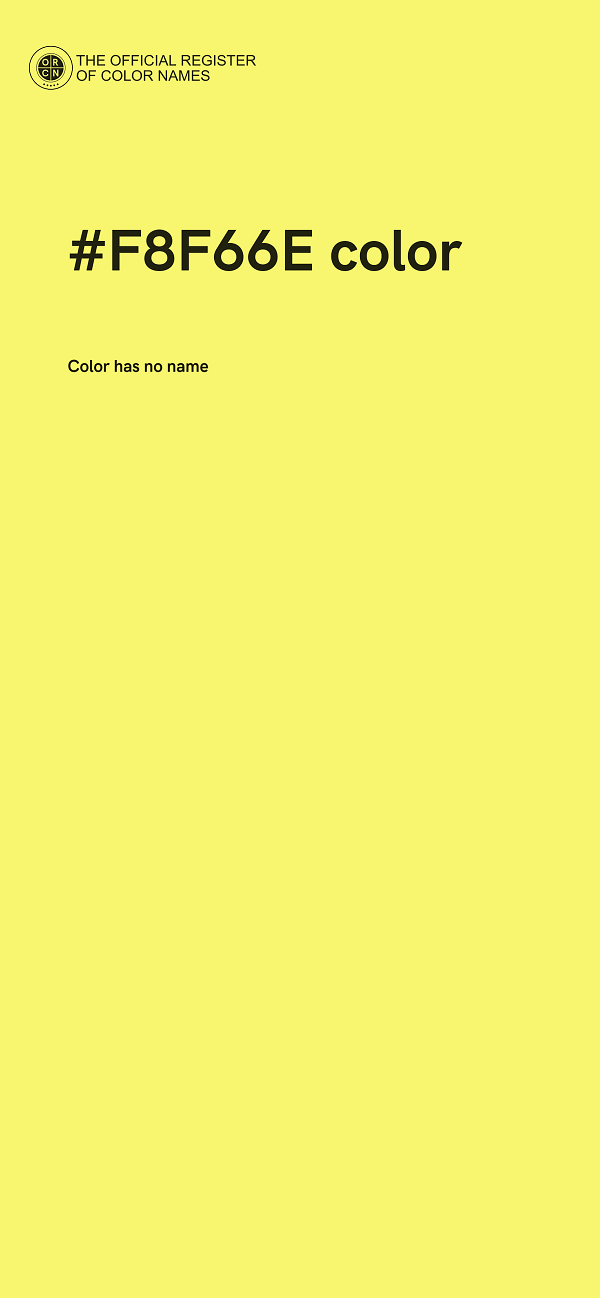 #F8F66E color image