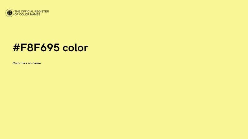 #F8F695 color image