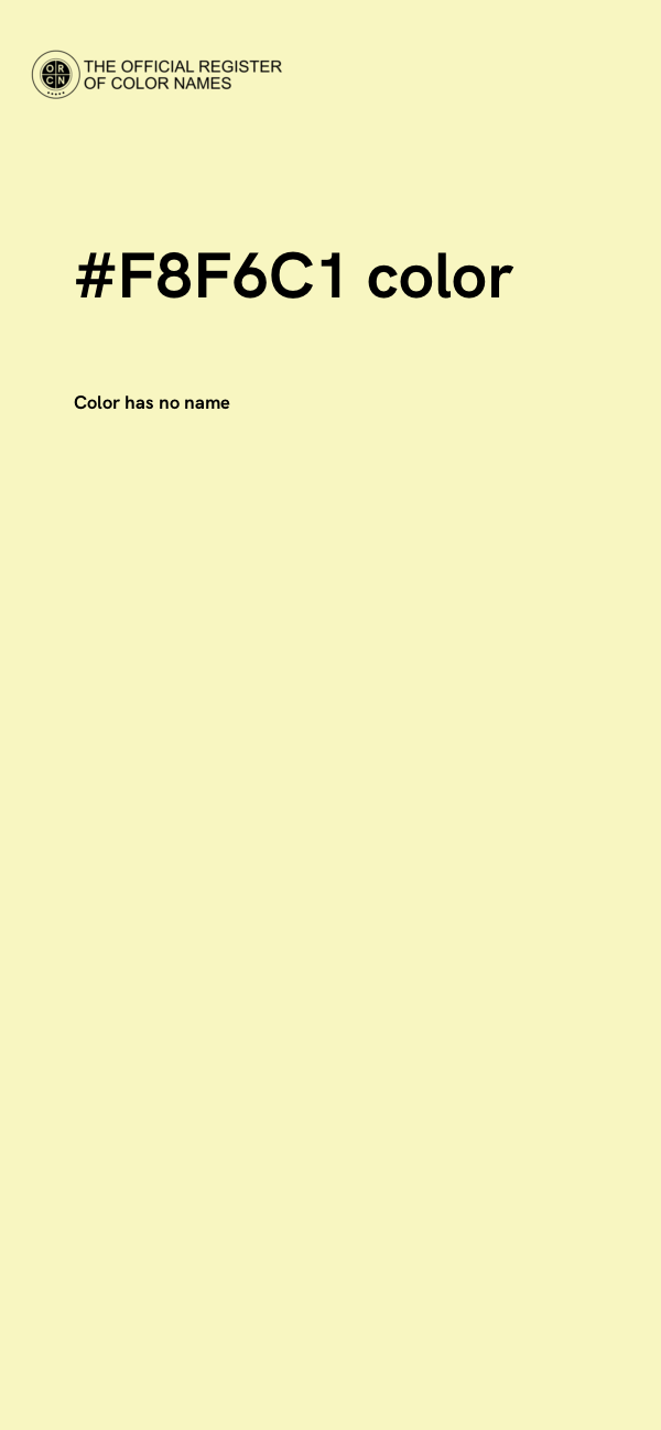 #F8F6C1 color image