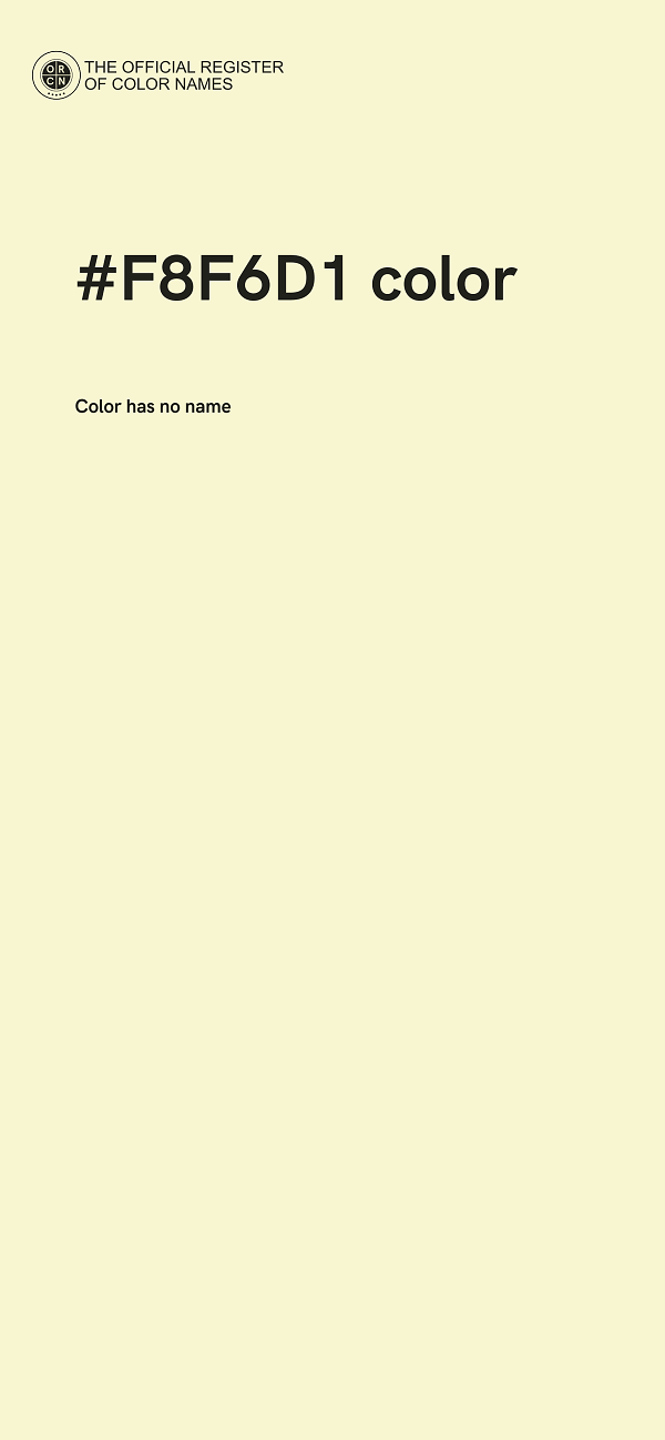 #F8F6D1 color image