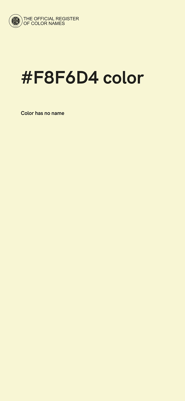 #F8F6D4 color image