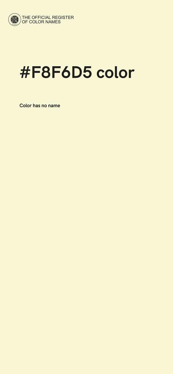 #F8F6D5 color image