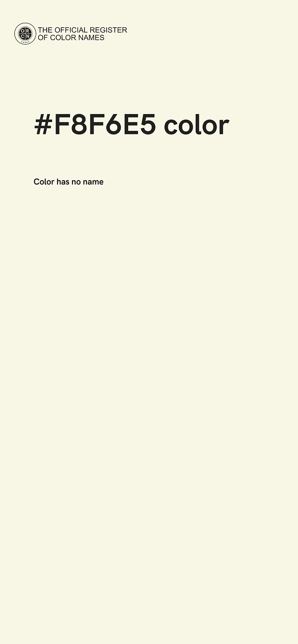 #F8F6E5 color image