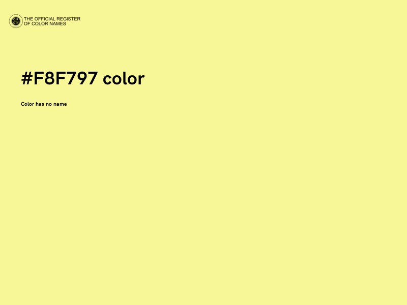 #F8F797 color image