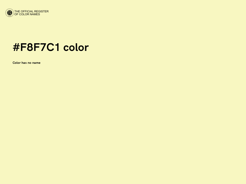 #F8F7C1 color image