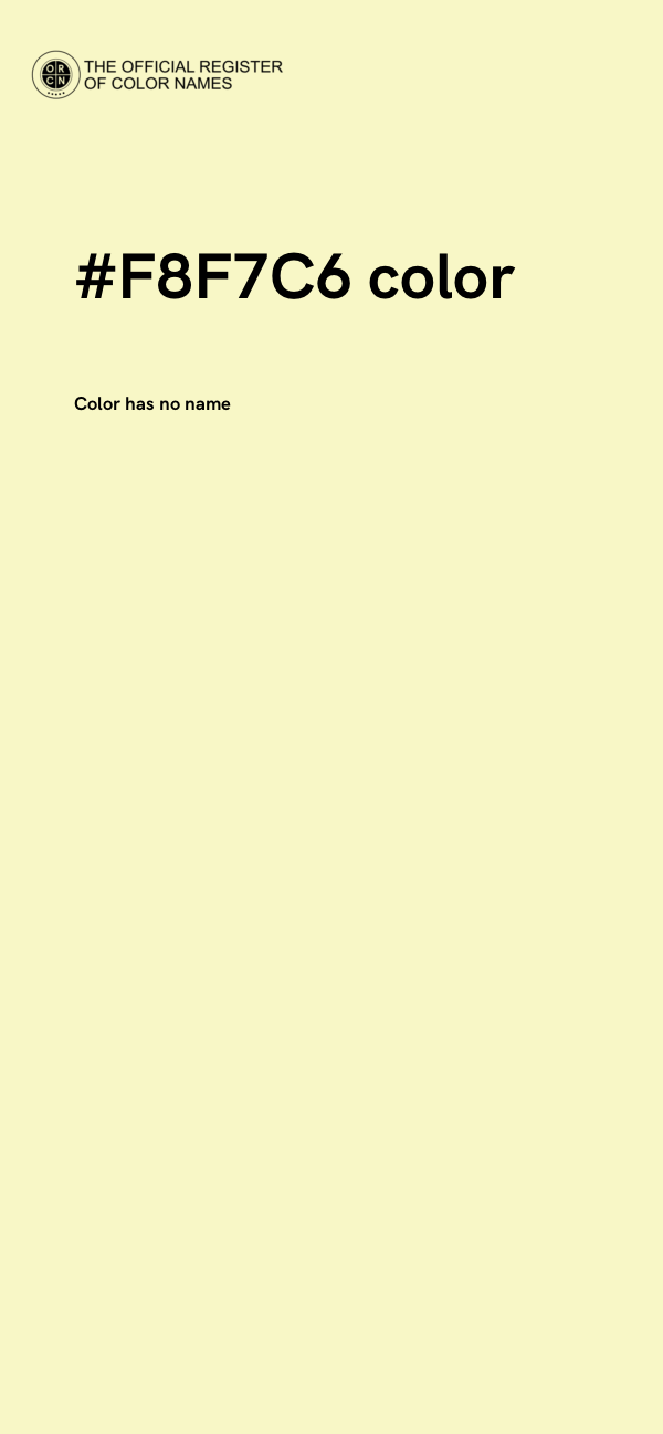 #F8F7C6 color image