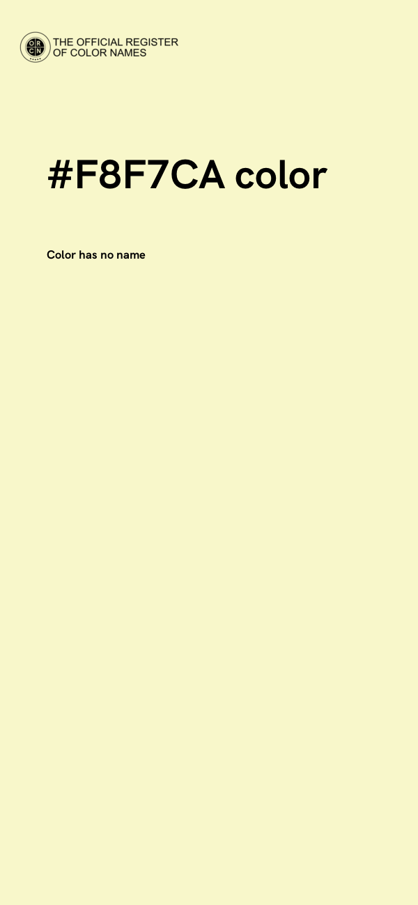 #F8F7CA color image
